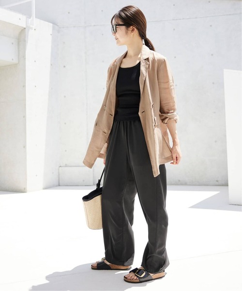 「SLOBE IENA」 イージーパンツ 40 ブラック レディース_画像5