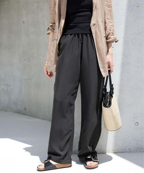 「SLOBE IENA」 イージーパンツ 40 ブラック レディース_画像7