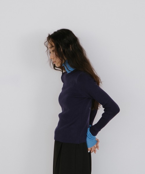 「duei」 長袖ニット FREE グレー レディース_画像4