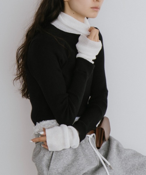 「duei」 長袖ニット FREE グレー レディース_画像9