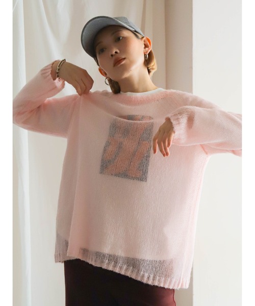 「FIL DE FER」 長袖ニット FREE ブルー レディース_画像2