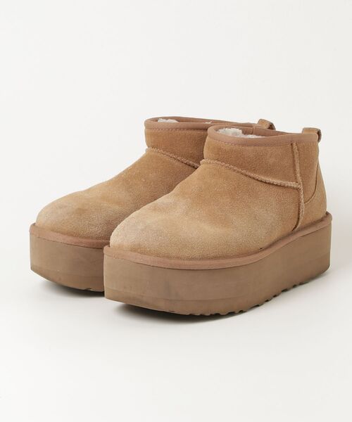 UGG ブラウン ショートブーツ 厚底 JP24ｃｍ EU38 UGG ブラウン ショートブーツ 厚底 JP24cm EU38 UGG ブラウン