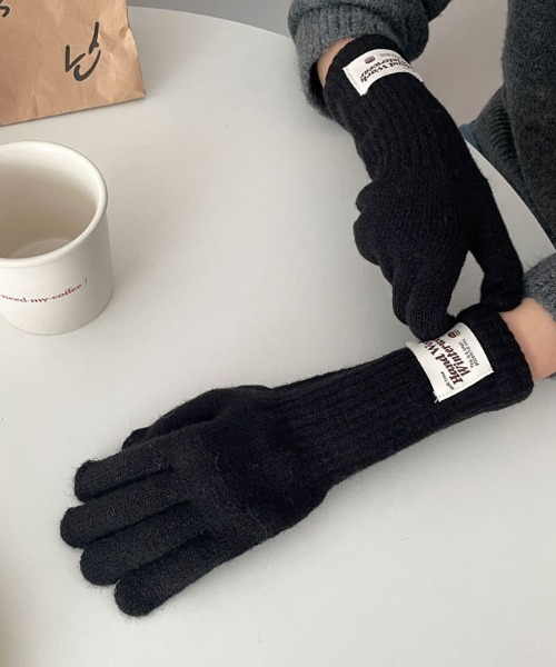 手袋 Cozy Retro Logo Tag Gloves レディース : ZOZOTOWN Yahoo!店