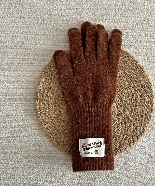 手袋 Cozy Retro Logo Tag Gloves レディース : ZOZOTOWN Yahoo!店