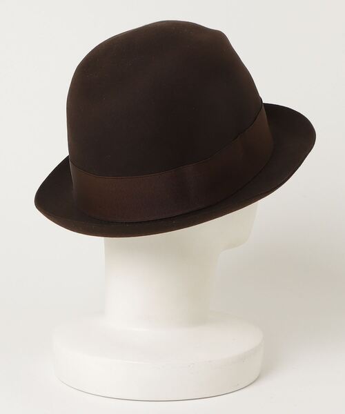 「Borsalino」 ハット 60 ブラウン メンズ_画像2