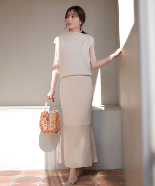 anuans（アニュアンス） セットアップ FREE ベージュ レディース