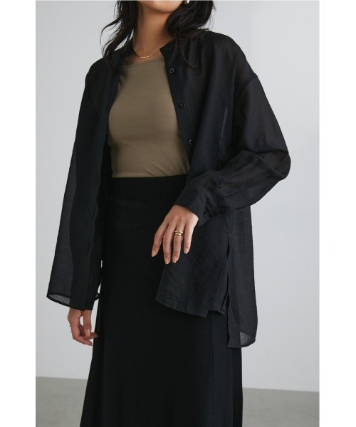 「STYLEMIXER」 長袖ブラウス FREE グレー レディース_画像3