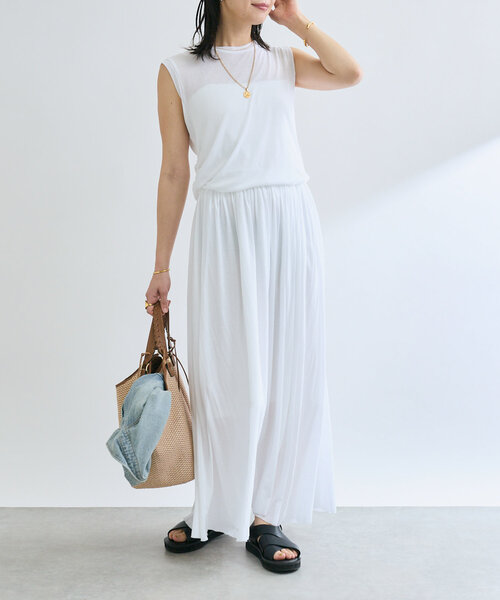 「RIVE DROITE」 ノースリーブワンピース FREE ブラウン レディース_画像3