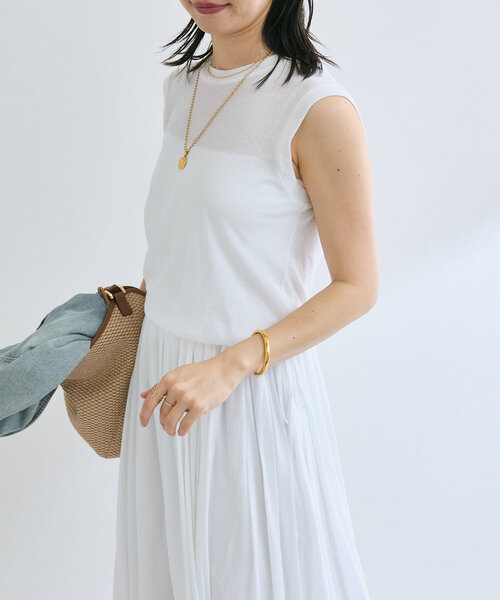 「RIVE DROITE」 ノースリーブワンピース FREE ブラウン レディース_画像7