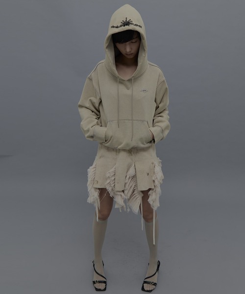 tanakadaisuke ビジュー付きフードパーカー　フェティコ　サリバン tanakadaisuke ビジュー付きフードパーカー フェティコ サリバン