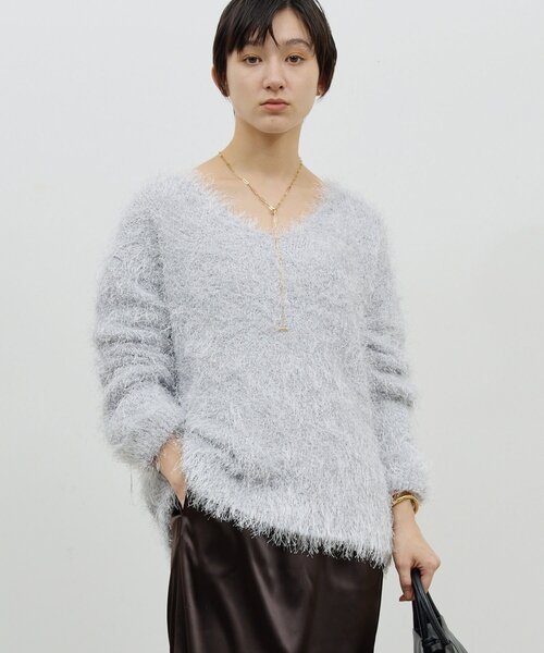 @·͜· ︎︎ᕷガリャルダガランテ ロービングヤーンニット GALLARDAGALANTE（ガリャルダガランテ）の「ロービングヤーンニット