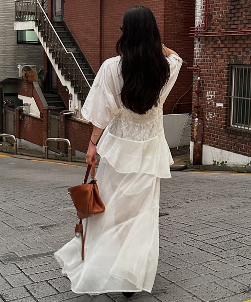Ameri（アメリ） キャミソール AIRY SHEER LACE CAMISOLE : ZOZOTOWN