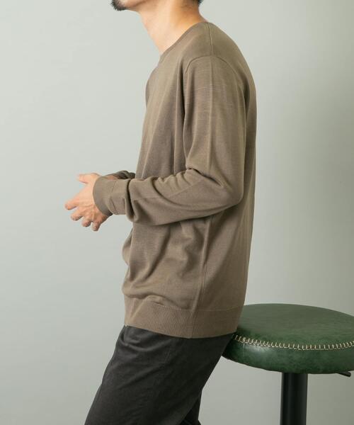 「URBAN RESEARCH ROSSO MEN」 長袖ニット X-LARGE ライトブラウン メンズ_画像4