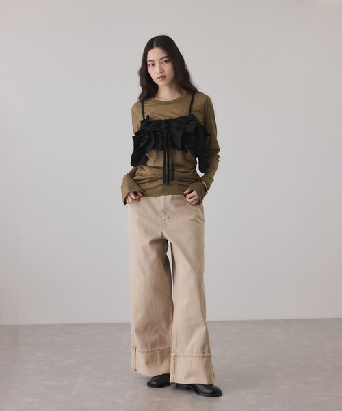 adam et rope' シアートップス ADAM ET ROPE'｜シアークルーネックトップス | Rakuten Fashion(楽天