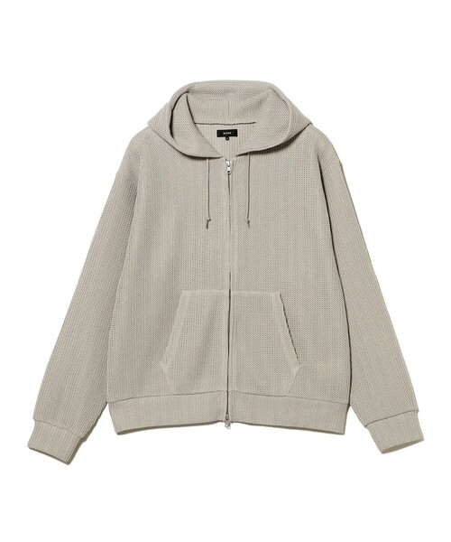 BEAMS（ビームス） パーカー メッシュ ジップアップ フーディ