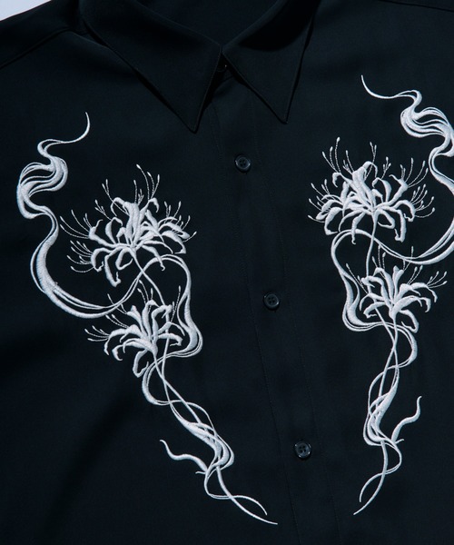 「Ellno Loset」 7分袖シャツ MEDIUM オフホワイト メンズ_画像5