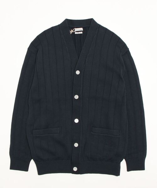 steven alan リブ編みカーディガン M STEVEN ALAN（スティーブンアラン） ニットカーディガン M ネイビー