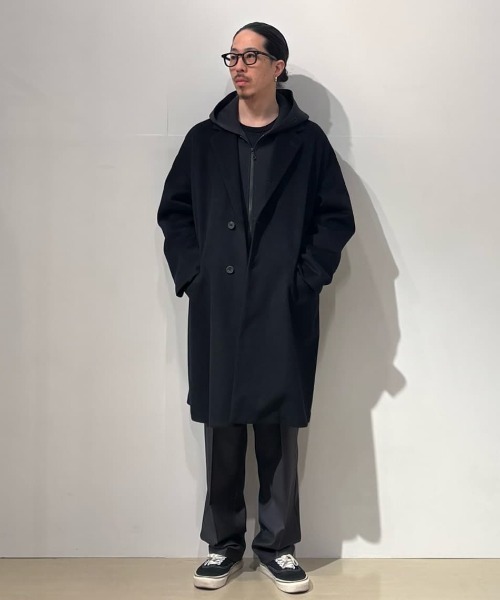 パーカー onegravity / ウールブレンドシアーダンボールニットフーディー メンズ_10