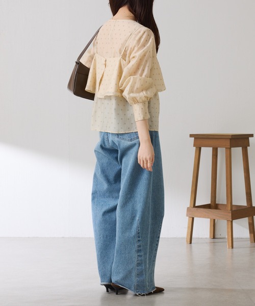 2点セット新品GALLARDAGALANTEシャツSETニットビスチェ COLLAGE GALLARDAGALANTE（コラージュ ガリャルダガランテ） ブラウス