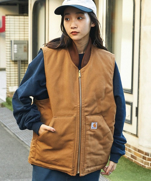 Carhartt（カーハート） ベスト L ブラウン メンズ : ZOZOTOWN Yahoo
