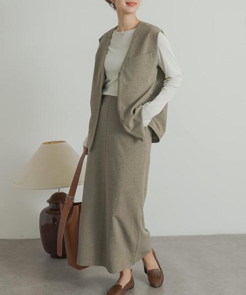 「URBAN RESEARCH DOORS」 スカート MEDIUM ブラック レディース_画像10