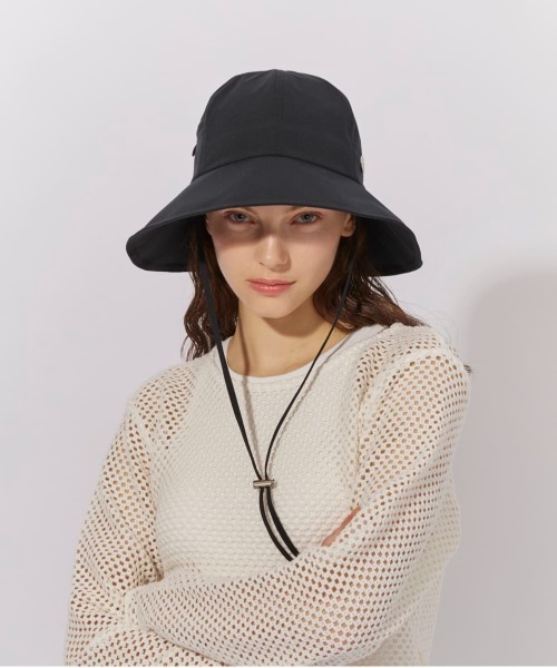 uvカット 帽子 ハット Chapeau d' O  Stretch Mesh Pocket Hat / シャポードオー レディースの画像