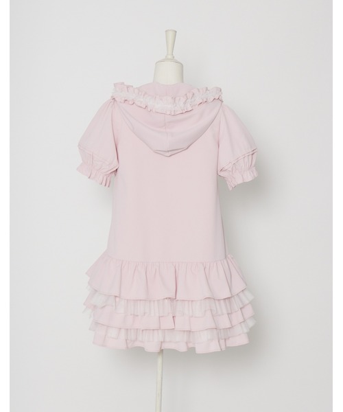 Lolime by mellfy memory ワンピース 半袖 hooded frill ruffle mini