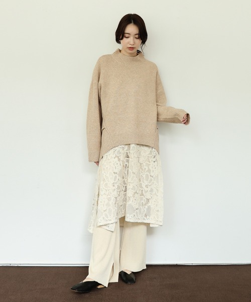 「select MOCA Et」 長袖ニット FREE ベージュ レディース_画像8