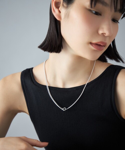 ネックレス 「コネクト」 ロング マルチ ネックレス レディースの画像