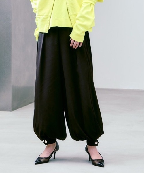 パンツ 「HEREIAM」ドレープバルーンパンツ レディース