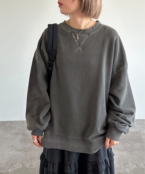 「apres jour mignon」 スウェットカットソー X-LARGE パープル レディース_画像2