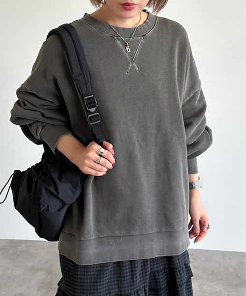 「apres jour mignon」 スウェットカットソー X-LARGE パープル レディース_画像4