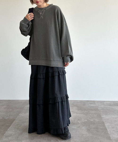 「apres jour mignon」 スウェットカットソー X-LARGE パープル レディース_画像8