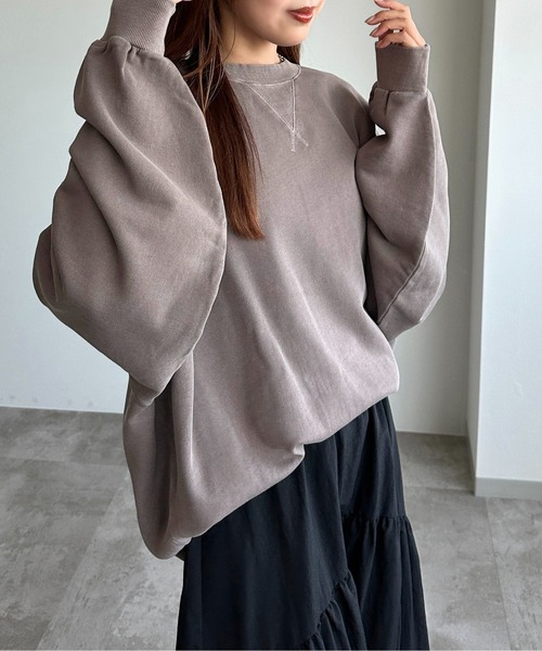 「apres jour mignon」 スウェットカットソー X-LARGE パープル レディース_画像9
