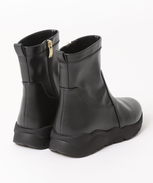 「GLOBAL WORK」 ショートブーツ X-LARGE ブラック レディース_画像4