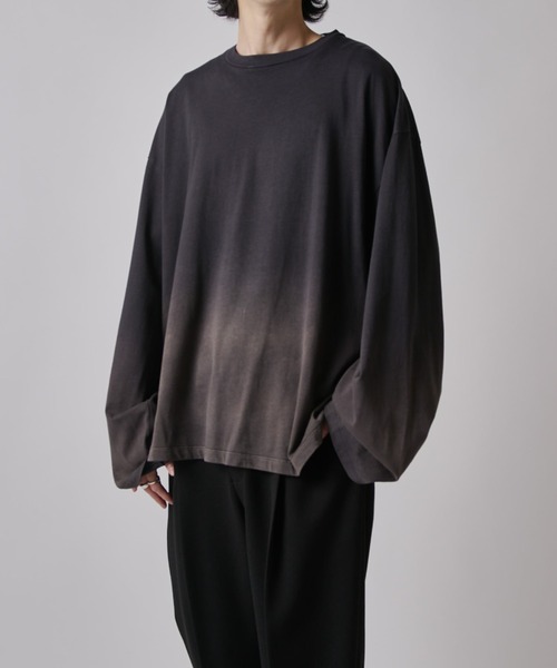 Lui's（ルイス） tシャツ 「Neucon」GRADATION BLEACH WIDE LONG-TEE