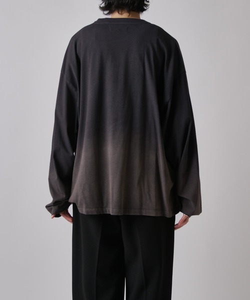 Lui's（ルイス） tシャツ 「Neucon」GRADATION BLEACH WIDE LONG-TEE