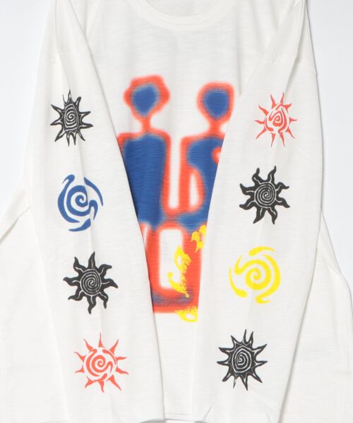 SS2007 ジオメトリックグラフィック　Tシャツ Desigual（デシグアル） tシャツ ジオメトリック グラフィック ロングT
