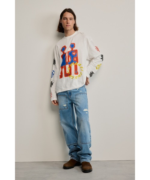 Desigual（デシグアル） tシャツ ジオメトリック グラフィック ロングT