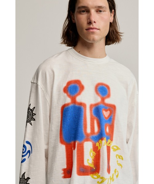 SS2007 ジオメトリックグラフィック　Tシャツ Desigual（デシグアル） tシャツ ジオメトリック グラフィック ロングT