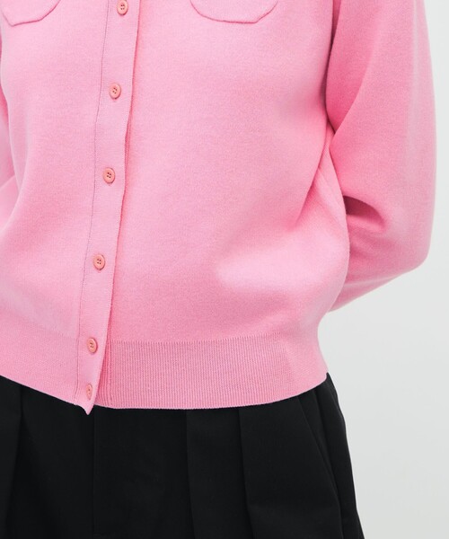 「CABaN」 ニットカーディガン X-SMALL ボルドー レディース_7