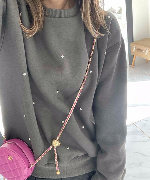 「M y u」 長袖カットソー S チャコールグレー レディース_画像6