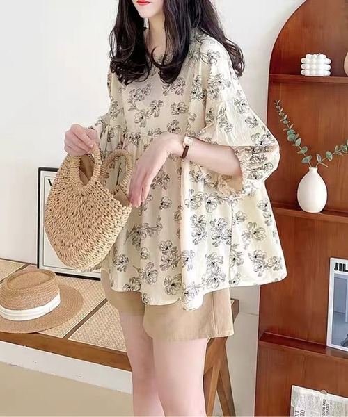 ブラウス シャツ 花柄ブラウス レディース : ZOZOTOWN Yahoo!店 - 通販
