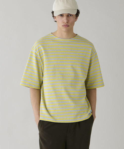 tシャツ ORCIVAL | コットンロード クルーネック 半袖バスクシャツ MEN メンズ レディースの画像