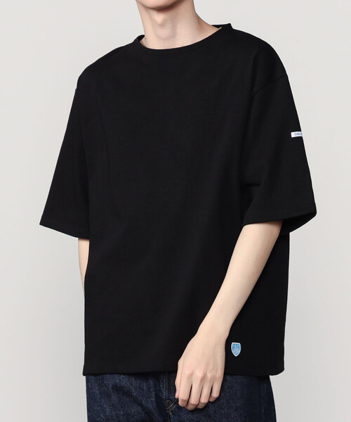 tシャツ ORCIVAL | コットンロード クルーネック 半袖バスクシャツ MEN メンズ レディースの画像