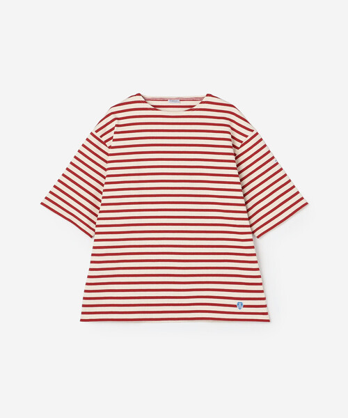 tシャツ ORCIVAL | コットンロード クルーネック 半袖バスクシャツ MEN メンズ レディースの画像