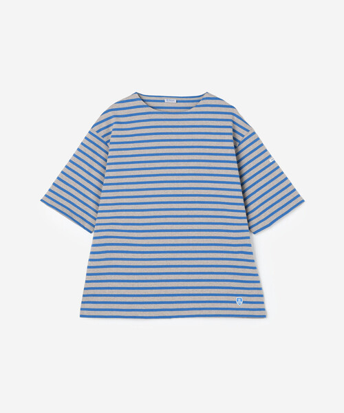 tシャツ ORCIVAL | コットンロード クルーネック 半袖バスクシャツ MEN メンズ レディースの画像