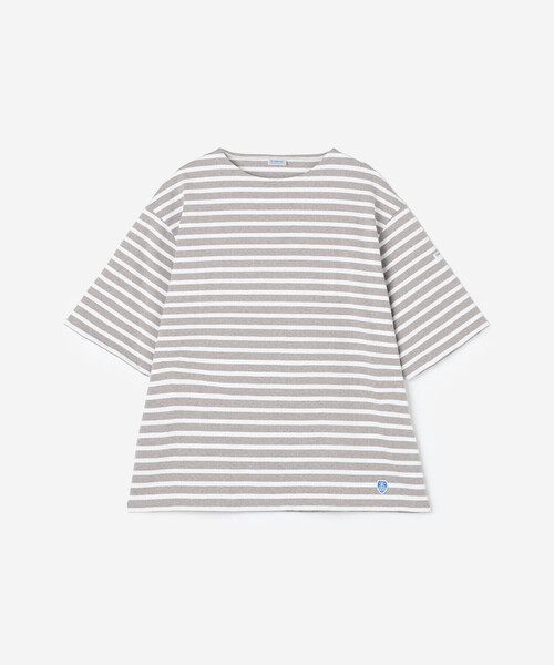 tシャツ ORCIVAL | コットンロード クルーネック 半袖バスクシャツ MEN メンズ レディースの画像