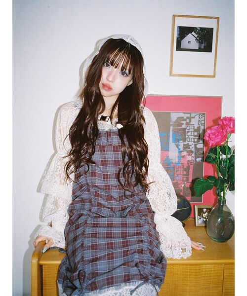 ワンピース 「MINAMI×jouetie」シャーリングキャミワンピースの画像