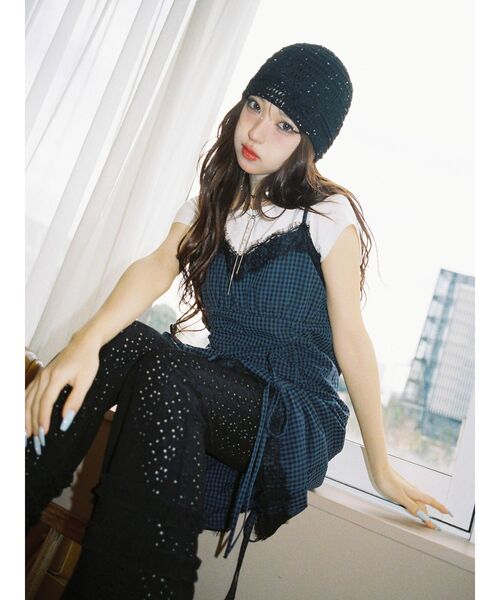 ワンピース 「MINAMI×jouetie」シャーリングキャミワンピースの画像